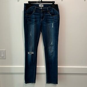 Paige maternity distressed jeans size 25